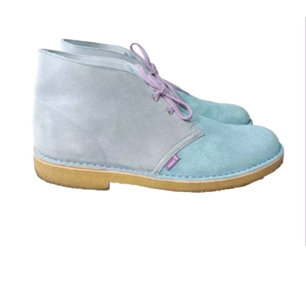 Levi’s Vintage X Clarks Originals Men's Leather Desert Boots Blue Size 11 M